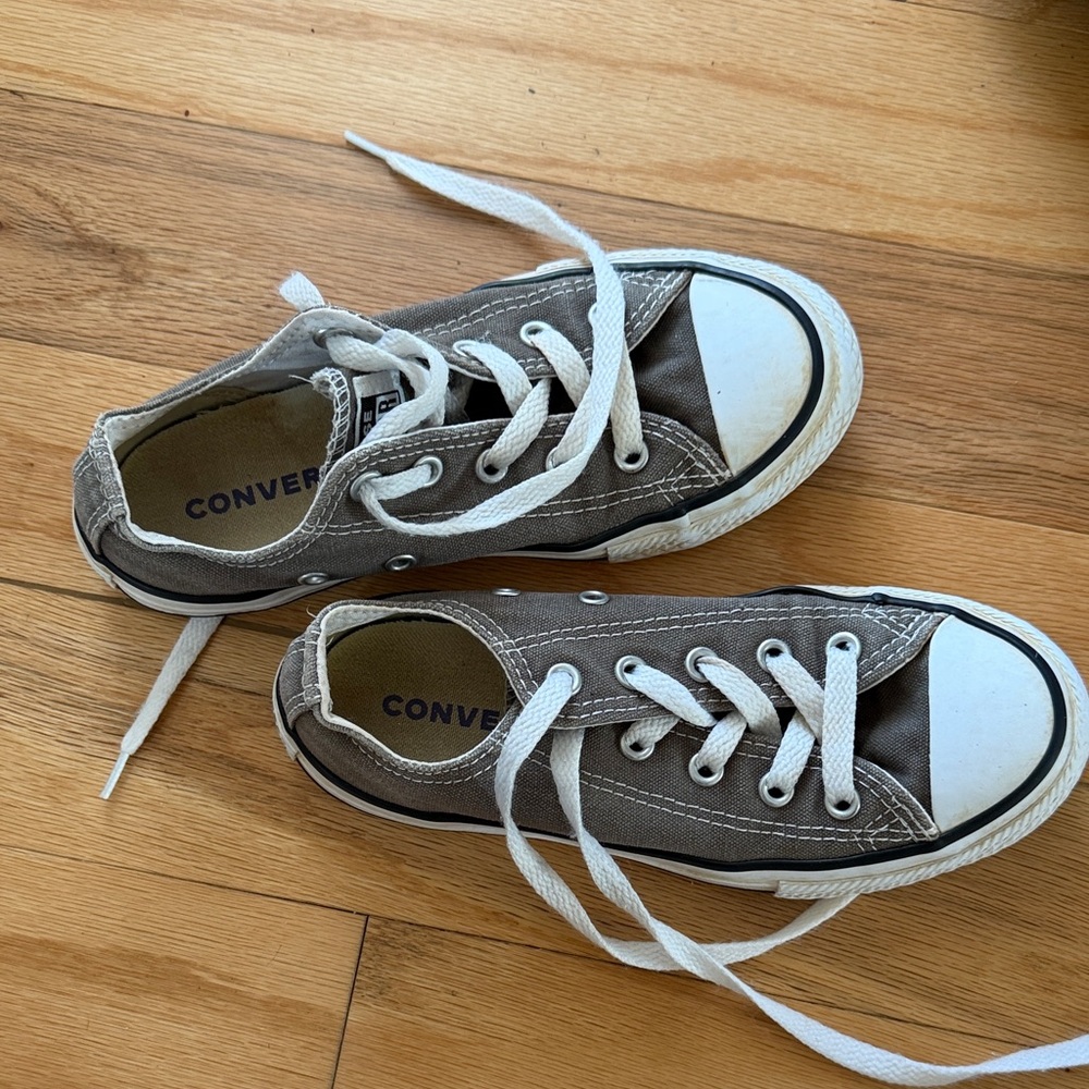 Converse Kids' Charcoal Sneakers